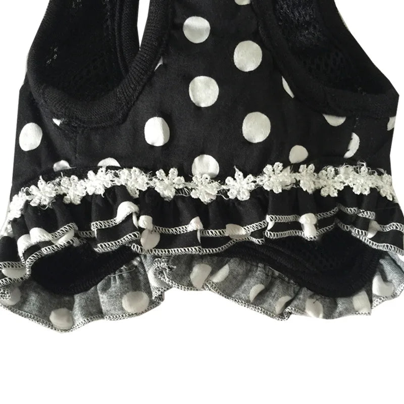 Dog Harness Dog Leash Small Dog Polka Dot Vest Leash Pet Supplies Dog Harness and Leash Set Cat Harness Pet Collars