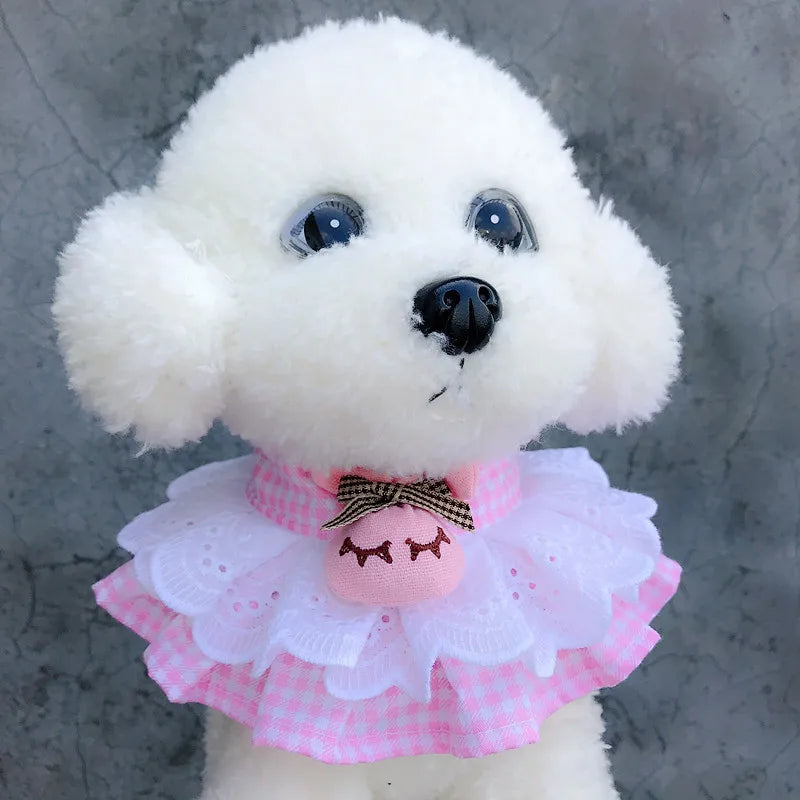 Pet Collar Princess Cat Dog Necklace Dog Collar Puppy Styling Lovely Dog Cat Necklace Decor Collars for Small Dog