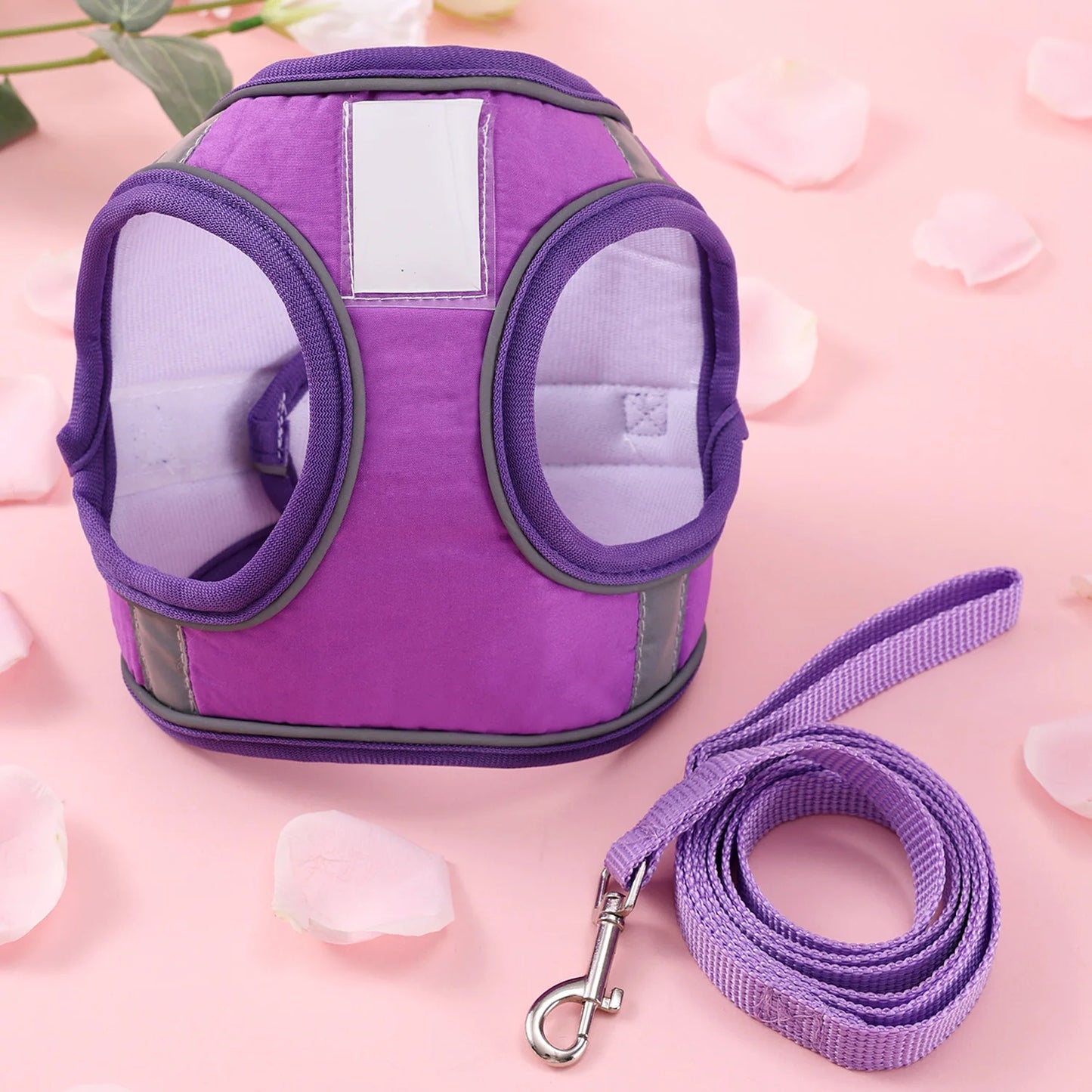 Adjustable Small Cat Harness Leash Set Breathable Cute Cat Harness Comfortable Medium Dog Harness Leash Accessories