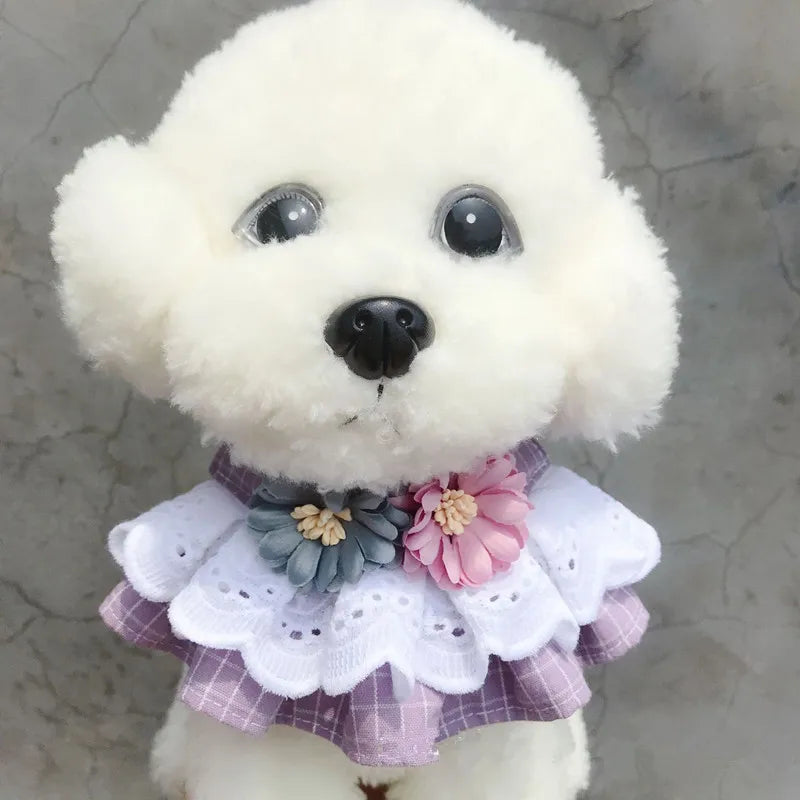 Pet Collar Princess Cat Dog Necklace Dog Collar Puppy Styling Lovely Dog Cat Necklace Decor Collars for Small Dog