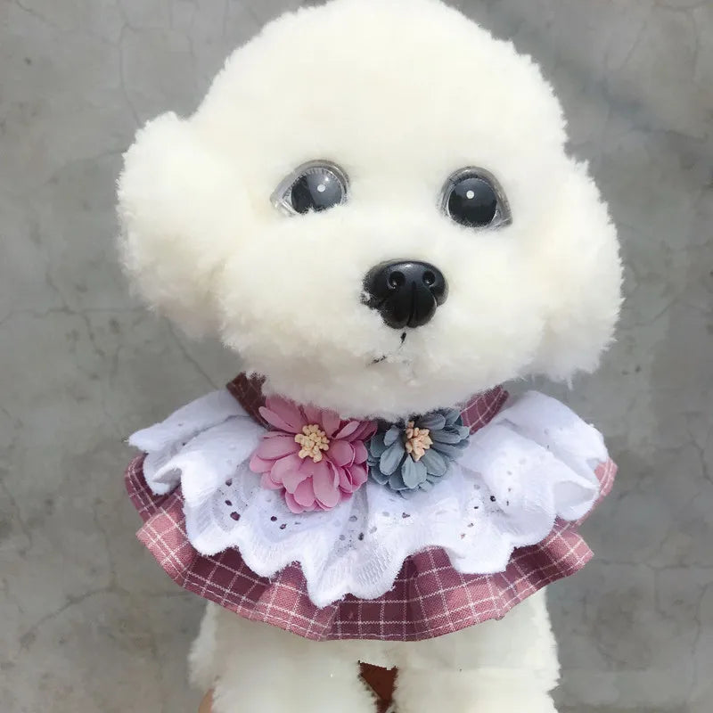 Pet Collar Princess Cat Dog Necklace Dog Collar Puppy Styling Lovely Dog Cat Necklace Decor Collars for Small Dog