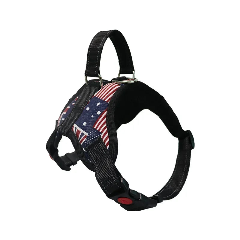 Pet Dogs Adjustable Harness Small and Large Dog Harness Vest, Strong Dog Leash Pet Leashes Reflective Leash Drag Pull Tow