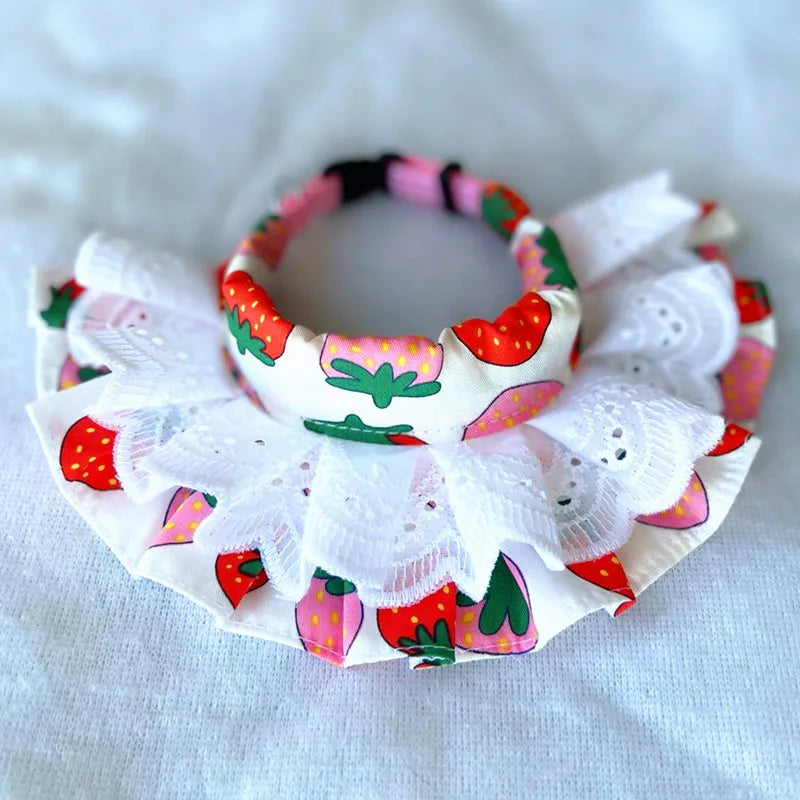Pet Collar Princess Cat Dog Necklace Dog Collar Puppy Styling Lovely Dog Cat Necklace Decor Collars for Small Dog