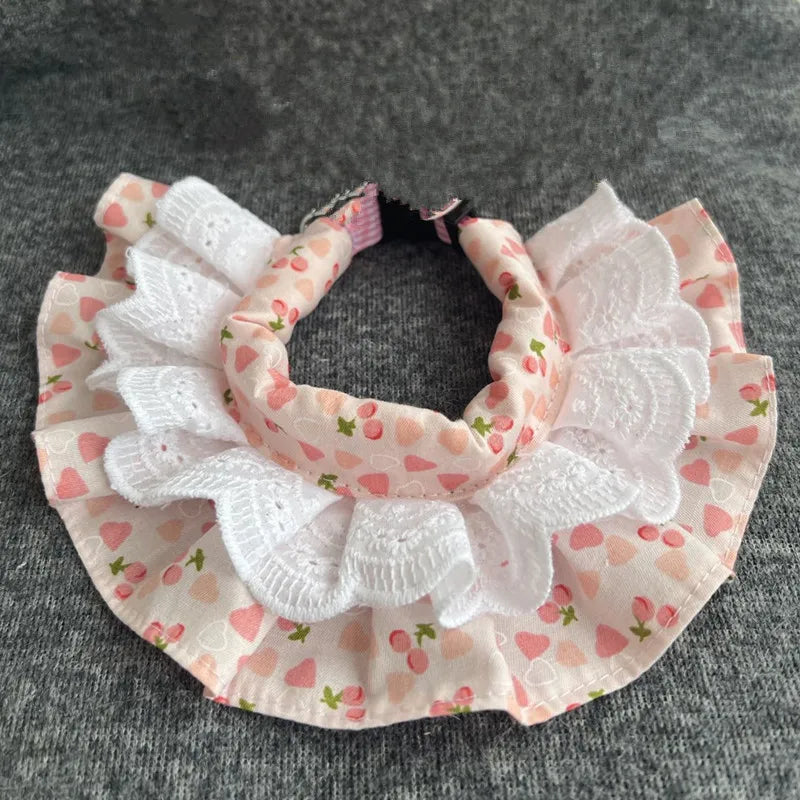 Pet Collar Princess Cat Dog Necklace Dog Collar Puppy Styling Lovely Dog Cat Necklace Decor Collars for Small Dog