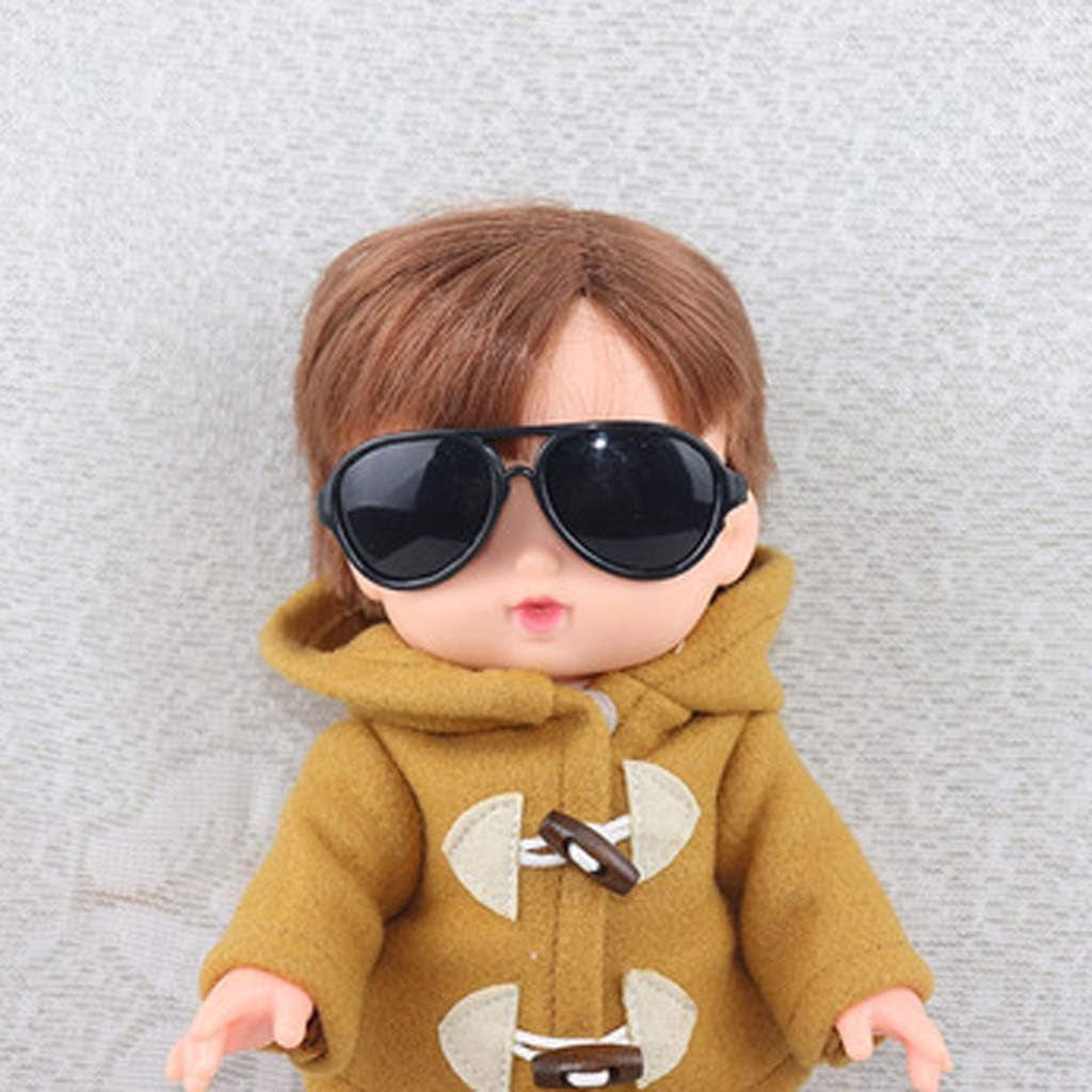 Lovely Doll Sunglasses Glasses Pet Sunglasses Grils Toys Photo Props Black