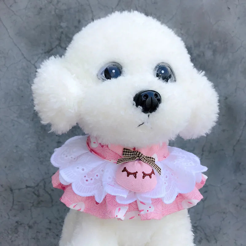 Pet Collar Princess Cat Dog Necklace Dog Collar Puppy Styling Lovely Dog Cat Necklace Decor Collars for Small Dog