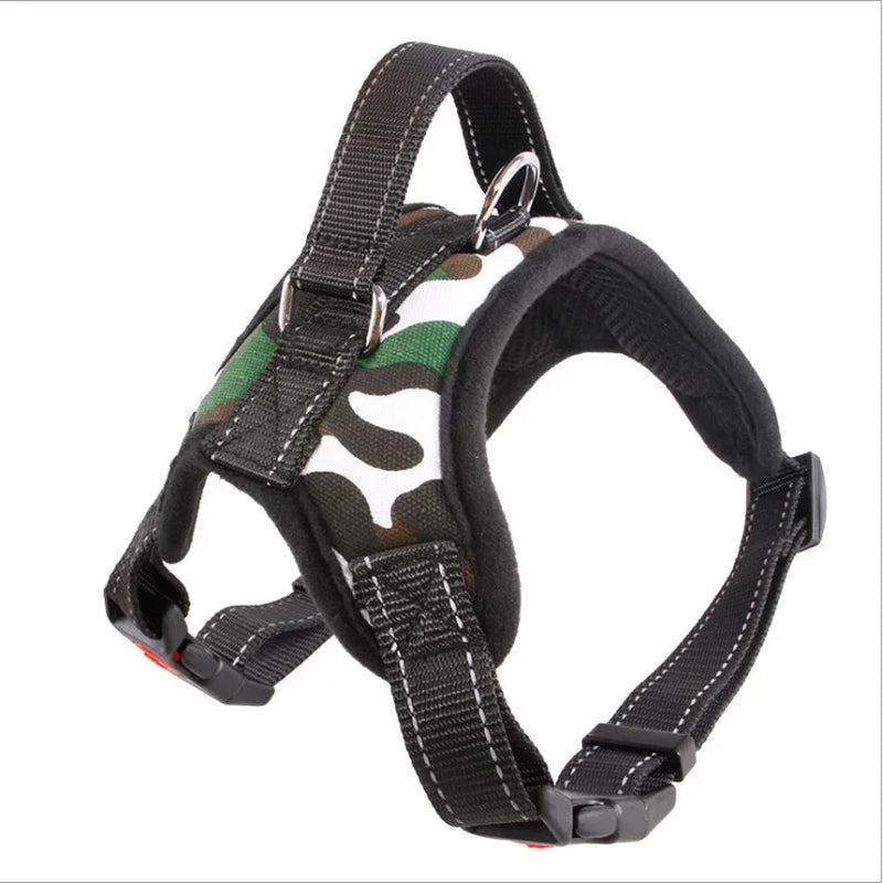 Pet Dogs Adjustable Harness Small and Large Dog Harness Vest, Strong Dog Leash Pet Leashes Reflective Leash Drag Pull Tow