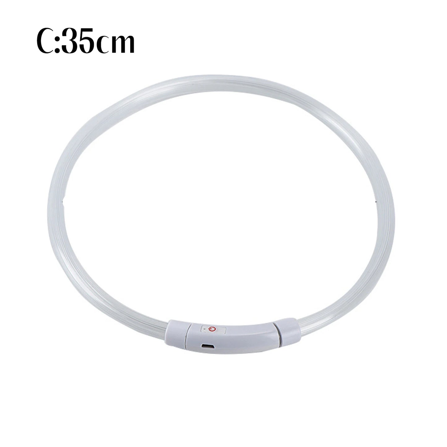 Pet Dog LED Luminous Dog Collar Usb Rechargeable 35Cm Anti-Lost Dog Collar Luminous Safety Cat and Dog Collar Pet Accessories