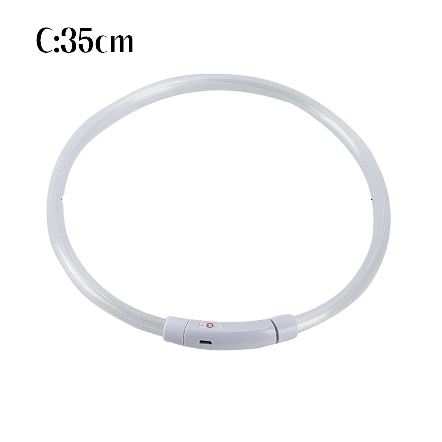 Pet Dog LED Luminous Dog Collar Usb Rechargeable 35Cm Anti-Lost Dog Collar Luminous Safety Cat and Dog Collar Pet Accessories