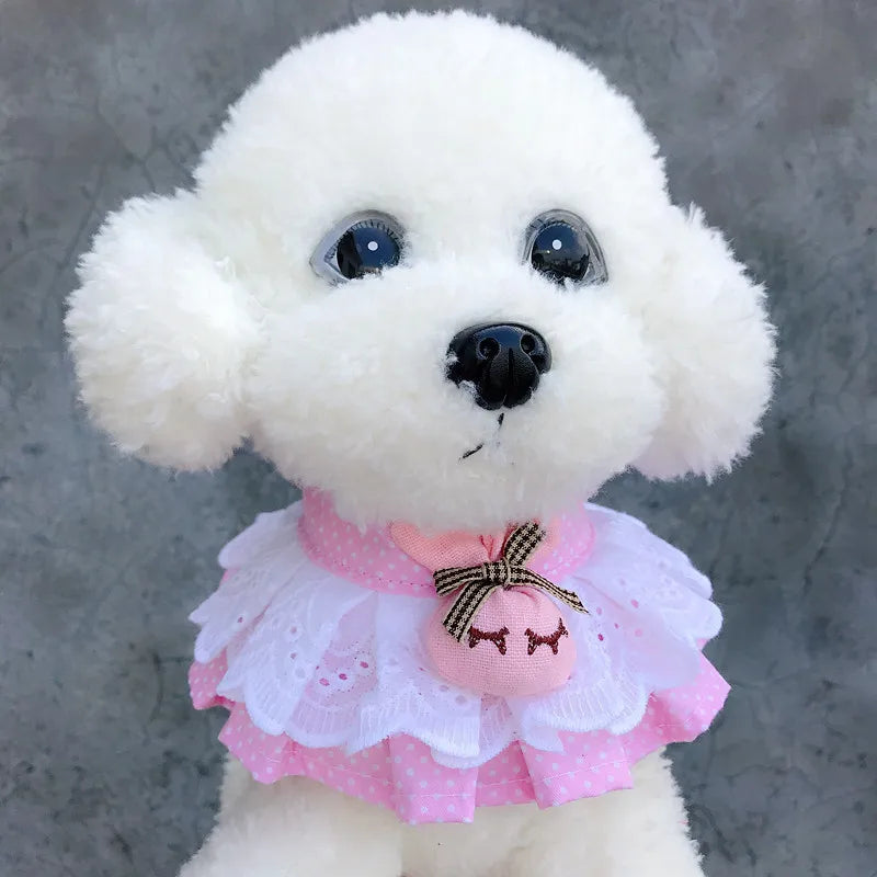 Pet Collar Princess Cat Dog Necklace Dog Collar Puppy Styling Lovely Dog Cat Necklace Decor Collars for Small Dog