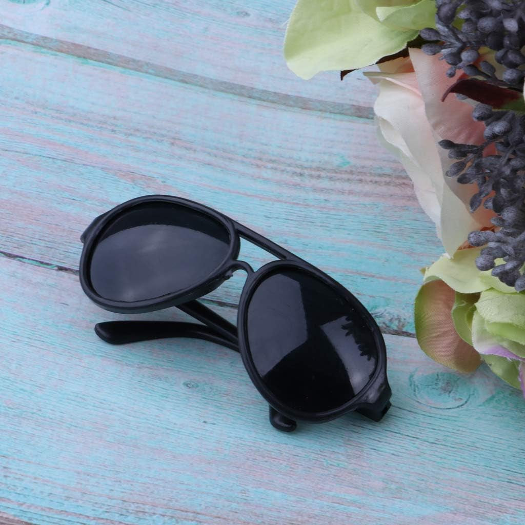 Lovely Doll Sunglasses Glasses Pet Sunglasses Grils Toys Photo Props Black