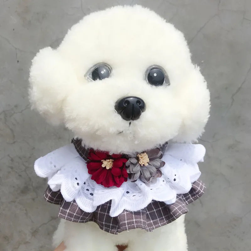 Pet Collar Princess Cat Dog Necklace Dog Collar Puppy Styling Lovely Dog Cat Necklace Decor Collars for Small Dog