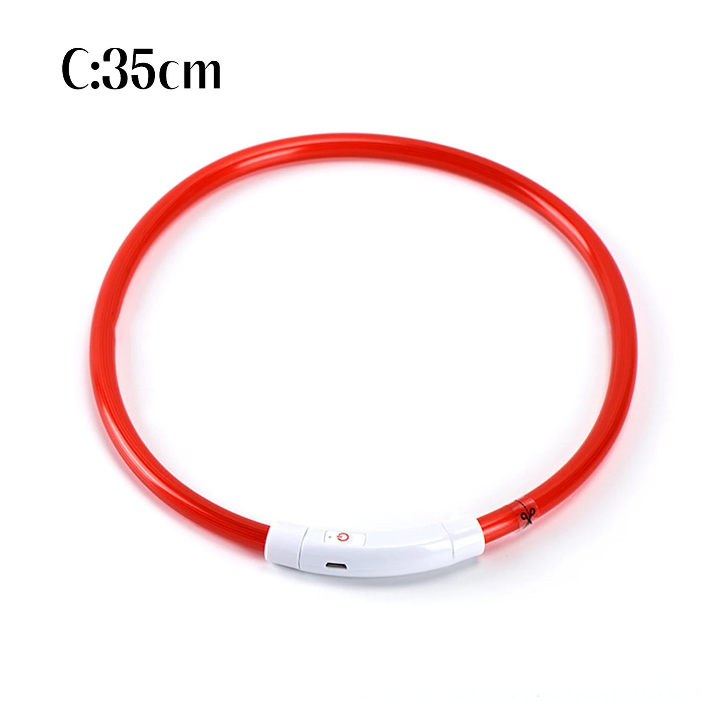 Pet Dog LED Luminous Dog Collar Usb Rechargeable 35Cm Anti-Lost Dog Collar Luminous Safety Cat and Dog Collar Pet Accessories
