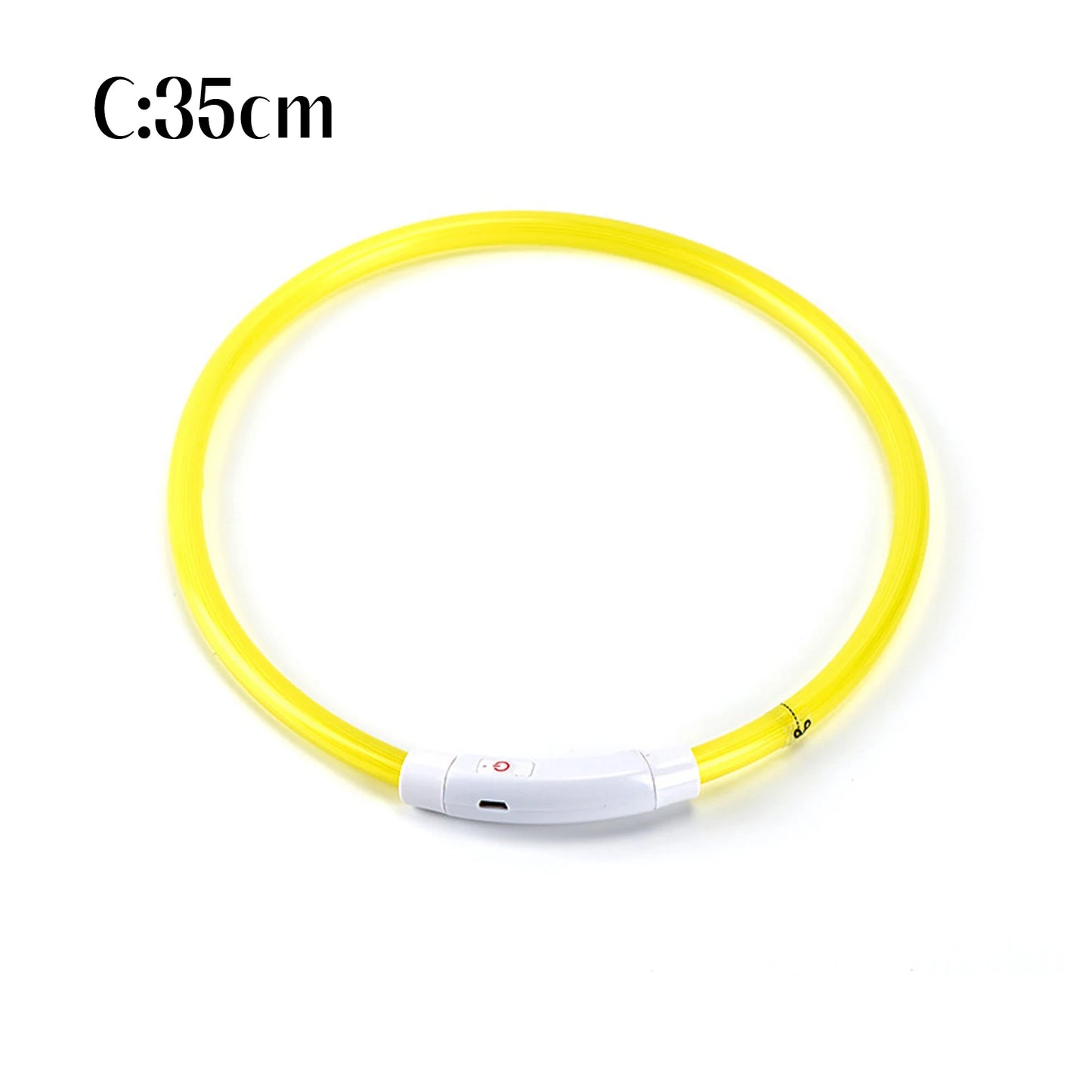 Pet Dog LED Luminous Dog Collar Usb Rechargeable 35Cm Anti-Lost Dog Collar Luminous Safety Cat and Dog Collar Pet Accessories