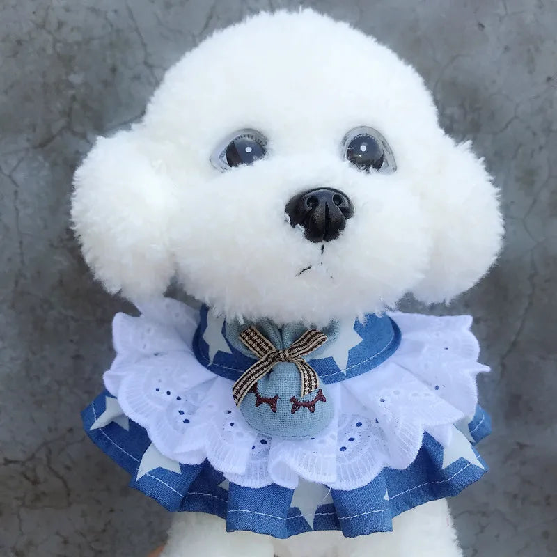 Pet Collar Princess Cat Dog Necklace Dog Collar Puppy Styling Lovely Dog Cat Necklace Decor Collars for Small Dog