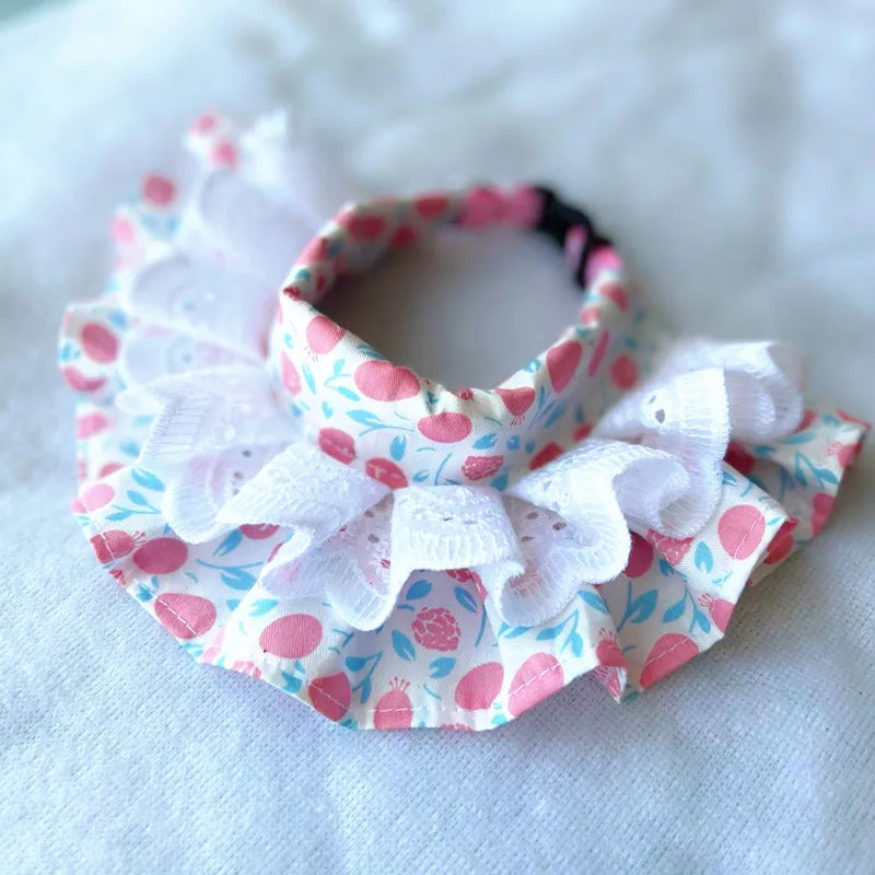 Pet Collar Princess Cat Dog Necklace Dog Collar Puppy Styling Lovely Dog Cat Necklace Decor Collars for Small Dog