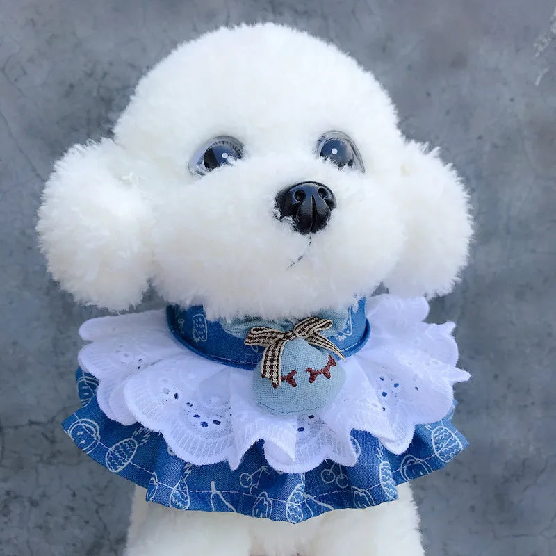 Pet Collar Princess Cat Dog Necklace Dog Collar Puppy Styling Lovely Dog Cat Necklace Decor Collars for Small Dog