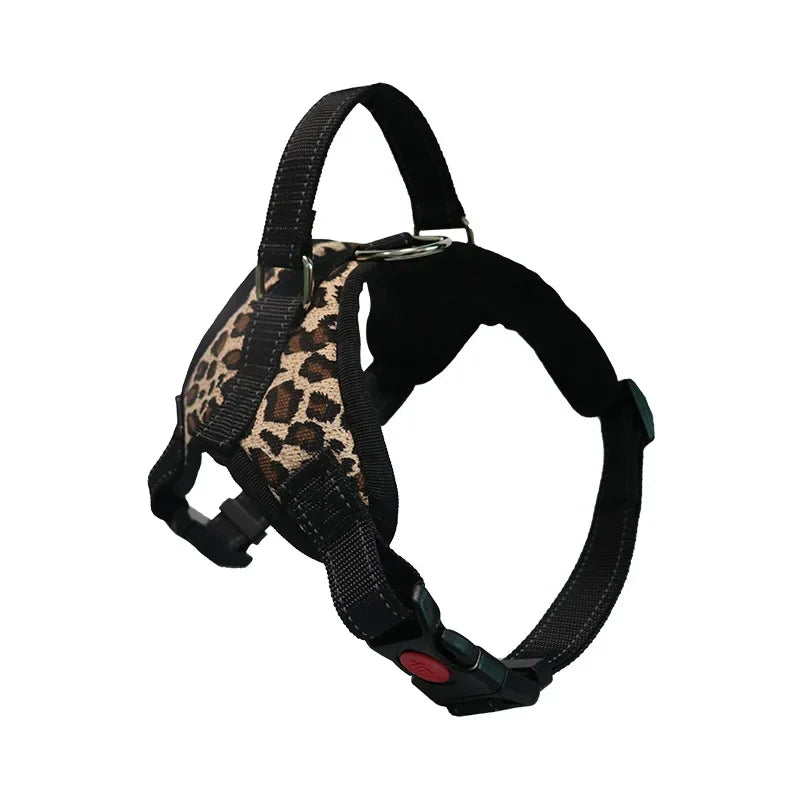 Pet Dogs Adjustable Harness Small and Large Dog Harness Vest, Strong Dog Leash Pet Leashes Reflective Leash Drag Pull Tow