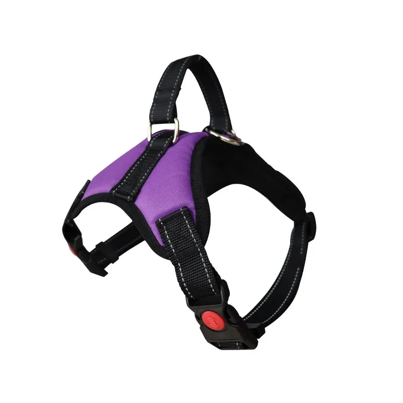 Pet Dogs Adjustable Harness Small and Large Dog Harness Vest, Strong Dog Leash Pet Leashes Reflective Leash Drag Pull Tow