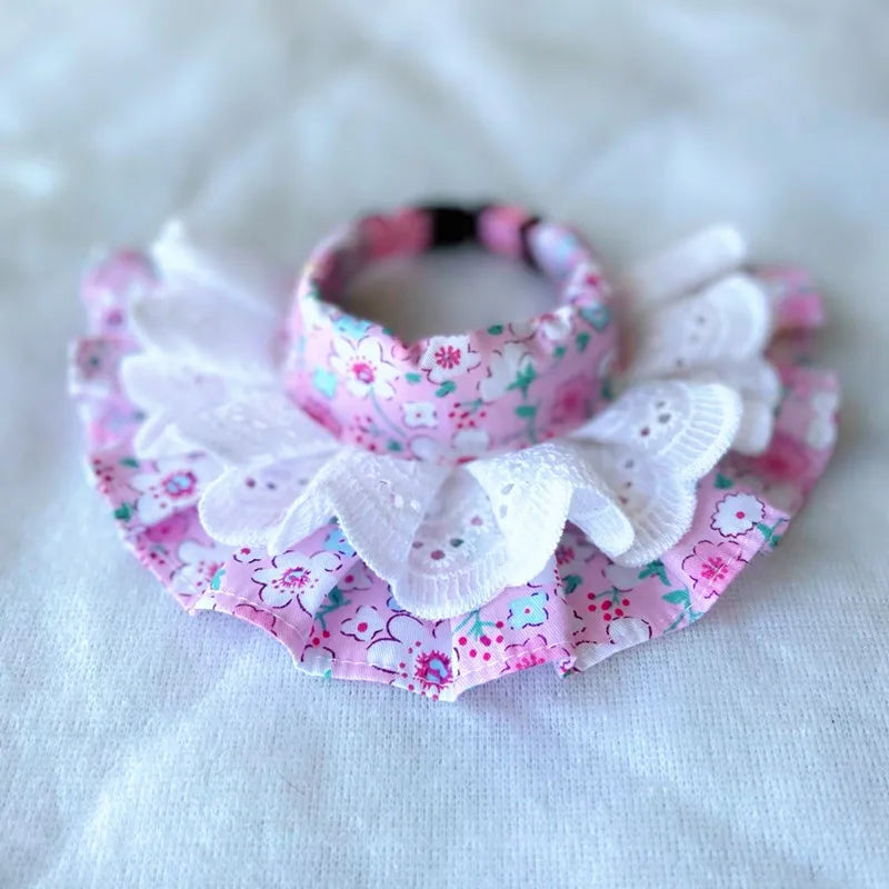 Pet Collar Princess Cat Dog Necklace Dog Collar Puppy Styling Lovely Dog Cat Necklace Decor Collars for Small Dog