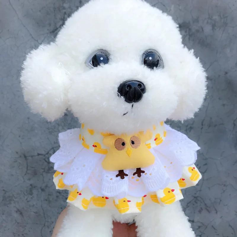 Pet Collar Princess Cat Dog Necklace Dog Collar Puppy Styling Lovely Dog Cat Necklace Decor Collars for Small Dog