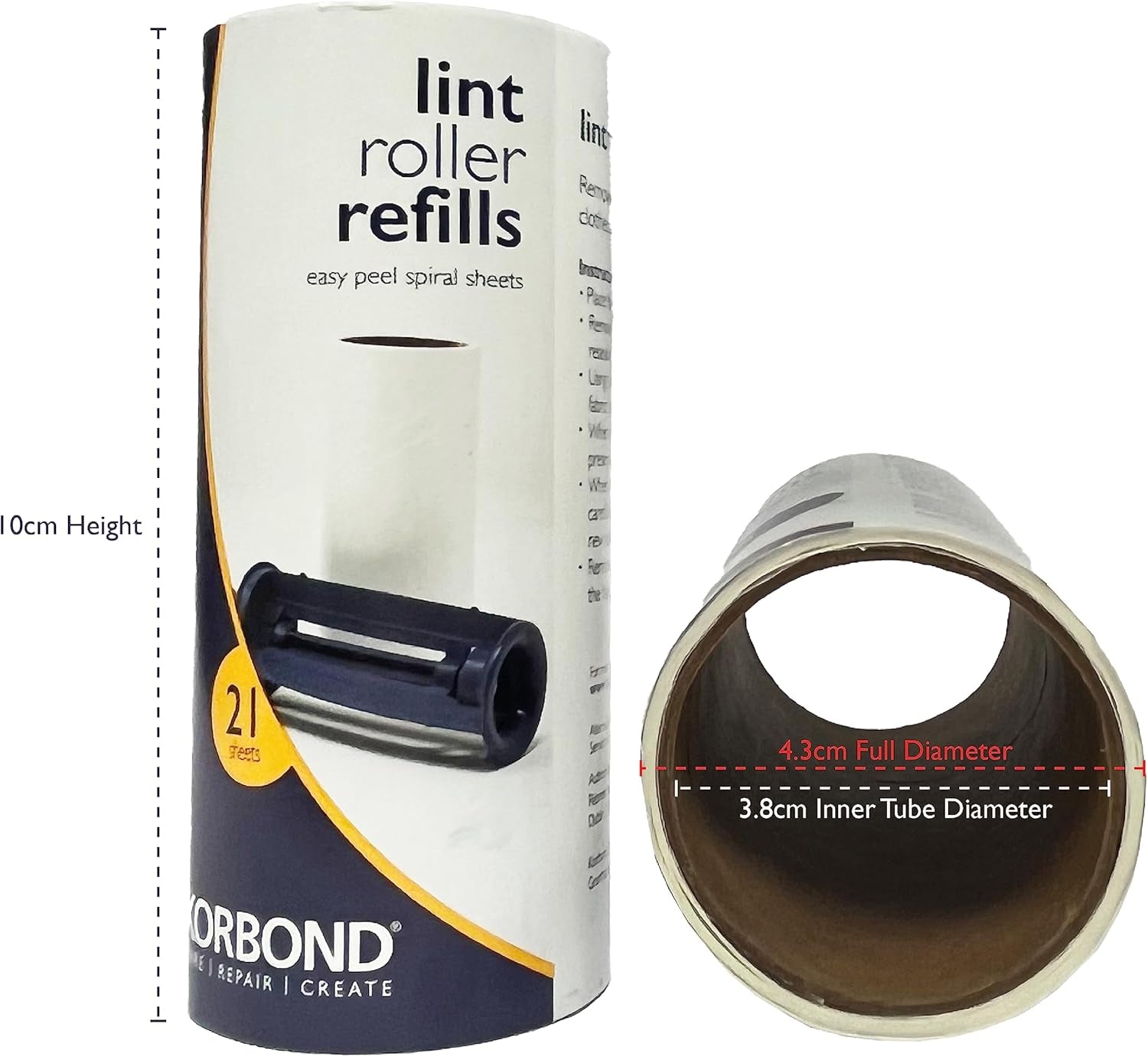 12 Pack of Lint Roller Refills - 252 Pre-Cut Sticky Sheets - for ALL Fabric Types - Lint Rollers, Pet Hair Remover, Lint Roller Refills, Dog and Cat Hair Remover, Lint Removers for Clothes